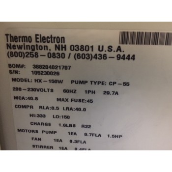 Thermo Neslab 388204021707 HX-150W Recirculating Chiller